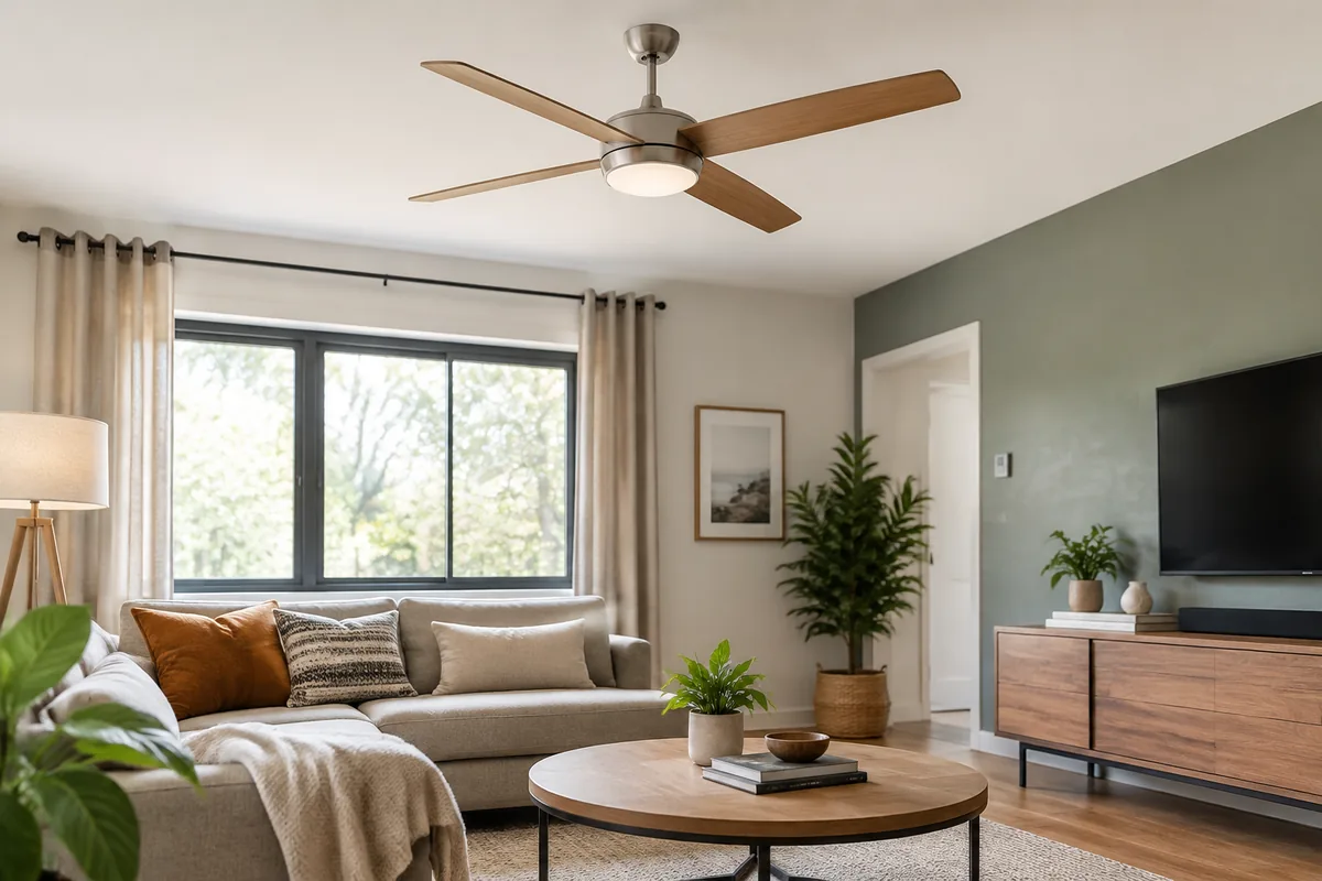 Comment choisir un ventilateur de plafond pour une pièce de 20 m²
