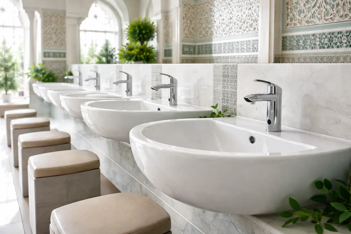 Où acheter des lavabos d'ablutions en céramique antibactérienne pour mosquées