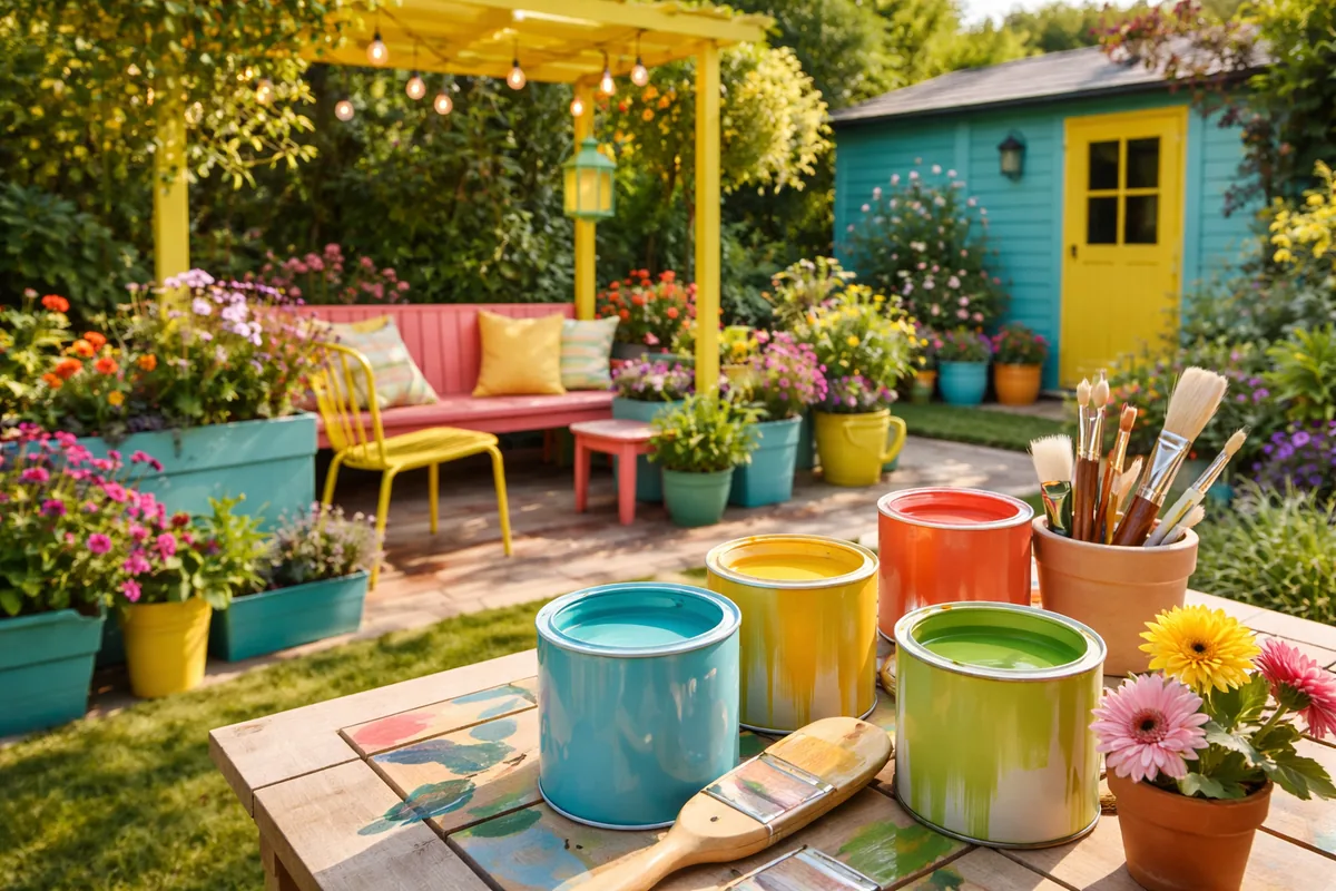 Comment utiliser la peinture pour donner du style à son jardin